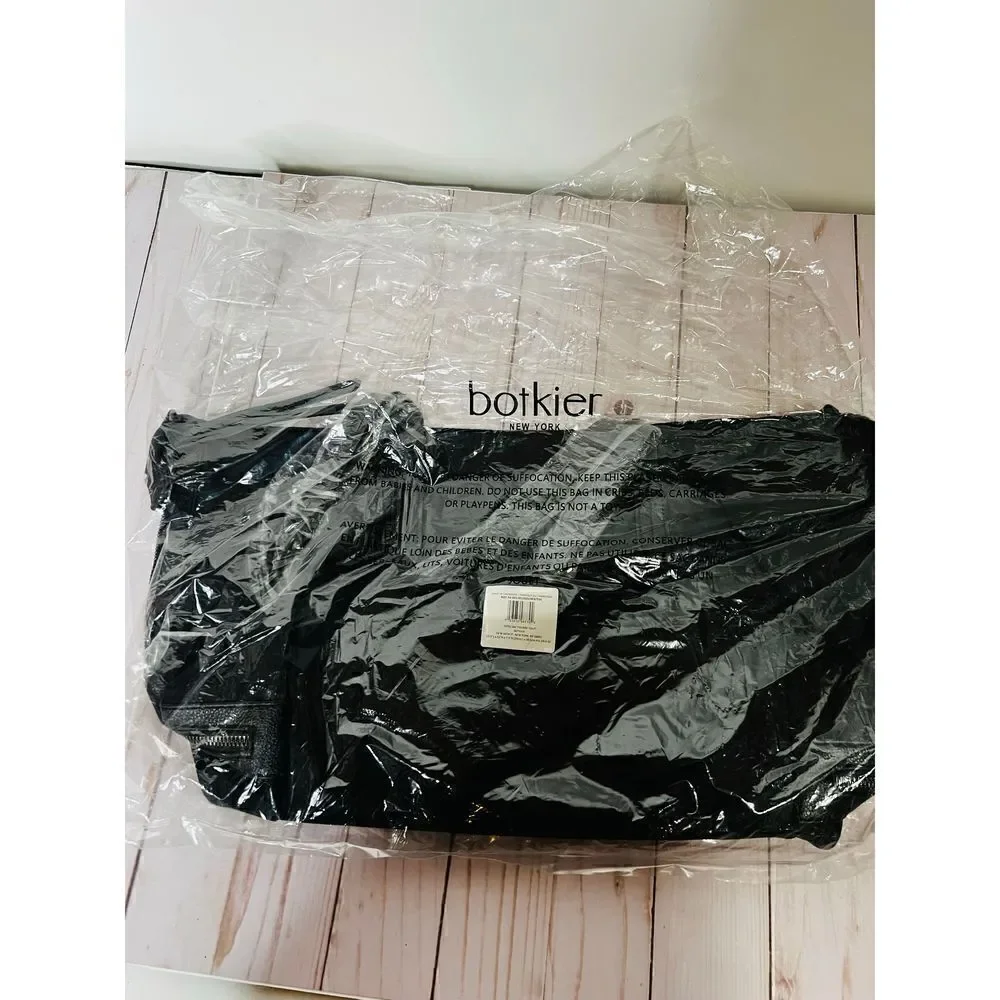 Botkier Bond Weekender Tote Bag Black Nylon